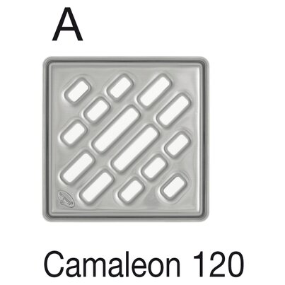 Rejilla acero inoxidable sumidero 112X112 (CAMALEON 120)