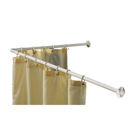 Barra curva extensible para cortina de baño